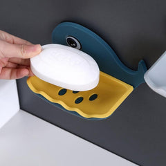 Cartoon Soap Dish with Self Draining for Shower Bathroom Kitchen