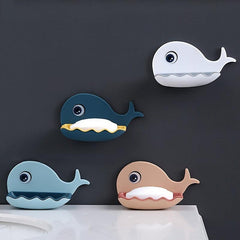 Cartoon Soap Dish with Self Draining for Shower Bathroom Kitchen