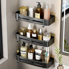 Bathroom Storage Rack No Punch Bathroom Hanging Rack