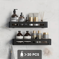 Bathroom Storage Rack No Punch Bathroom Hanging Rack