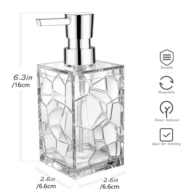 Acrylic Soap Dispenser Press Type Bottle