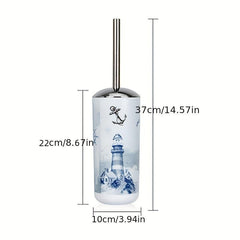 Toilet Brush with Long Handle and Durable Bristles