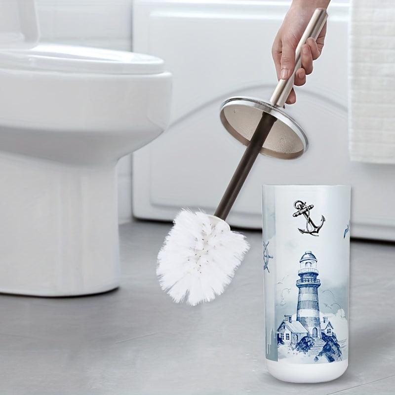 Toilet Brush with Long Handle and Durable Bristles