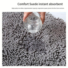 Soft Chenille Bathroom Rug Non Slip Shaggy Mat