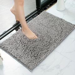 Soft Chenille Bathroom Rug Non Slip Shaggy Mat