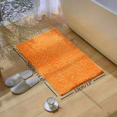 Soft Chenille Bathroom Rug Non Slip Shaggy Mat