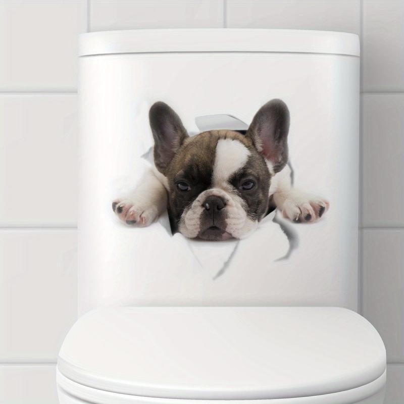 Waterproof Dog Toilet Sticker for Bathroom Decor