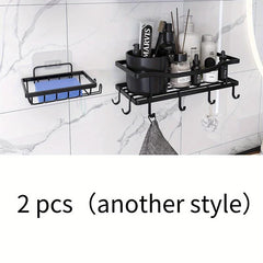 Adhesive Shower Rack Rustproof Stainless Steel Shower Organizer