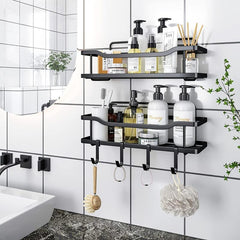 Adhesive Shower Rack Rustproof Stainless Steel Shower Organizer