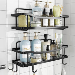 Adhesive Shower Rack Rustproof Stainless Steel Shower Organizer