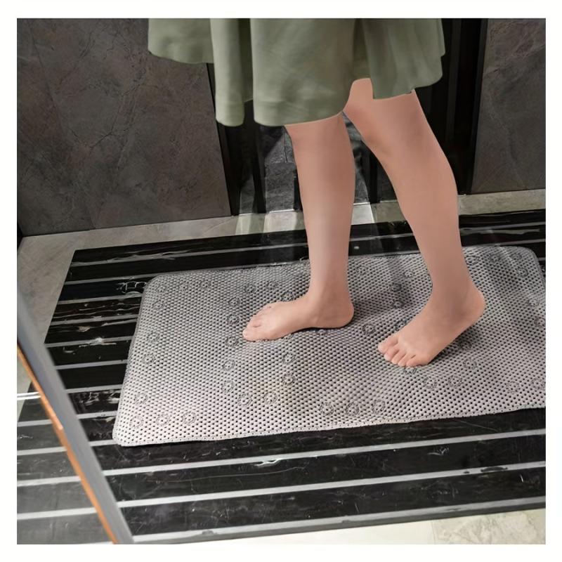 Non Slip Machine Washable Bath Mat 36X17 Khaki