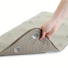 Non Slip Machine Washable Bath Mat 36X17 Khaki