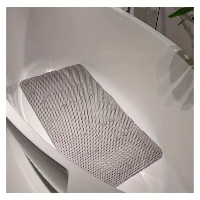 Non Slip Machine Washable Bath Mat 36X17 Khaki
