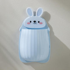 Rabbit Makeup Brush Storage Box Wall Mounted Toothbrush Holder