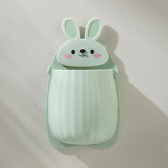 Rabbit Makeup Brush Storage Box Wall Mounted Toothbrush Holder