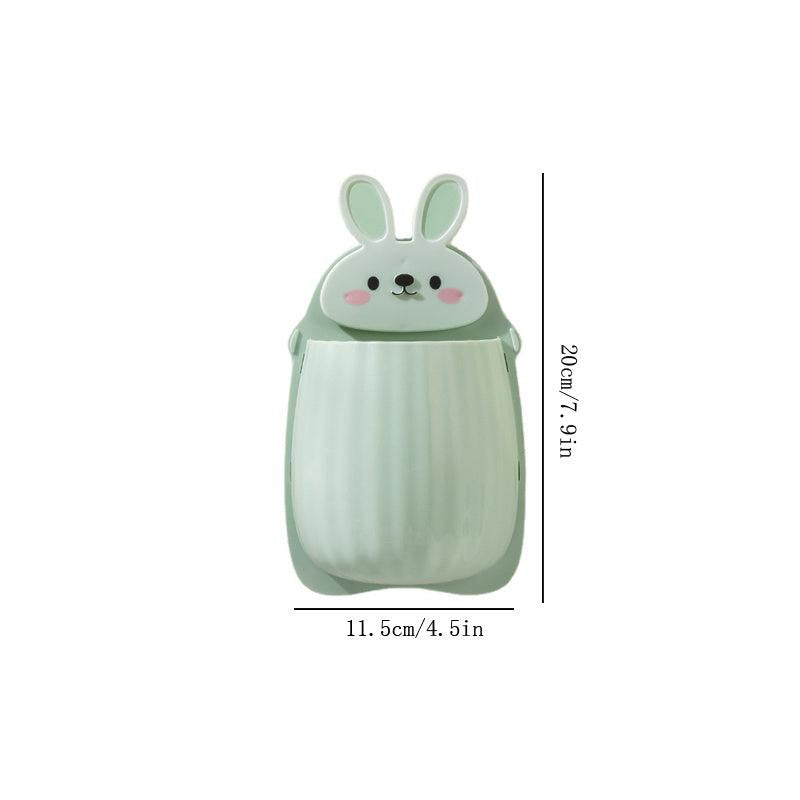 Rabbit Makeup Brush Storage Box Wall Mounted Toothbrush Holder