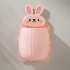 Rabbit Makeup Brush Storage Box Wall Mounted Toothbrush Holder