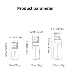 Portable Empty Spray Bottles Fine Mist Travel Spray Bottles