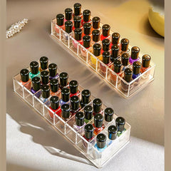Clear Nail Polish Storage Box Lipstick Highlighters Eyeshadow Palettes Container