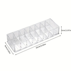 Clear Nail Polish Storage Box Lipstick Highlighters Eyeshadow Palettes Container