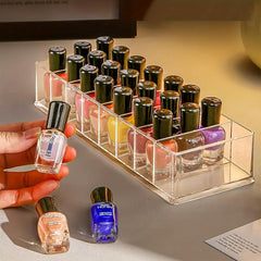 Clear Nail Polish Storage Box Lipstick Highlighters Eyeshadow Palettes Container