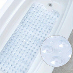 Non Slip Bathtub Mat with Polka Dots for Bathroom Safety