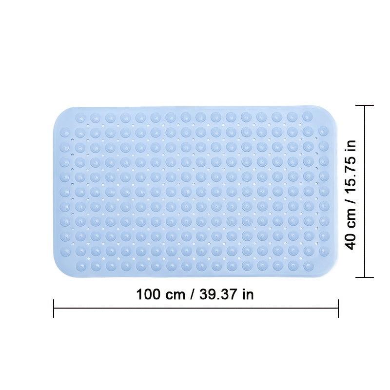 Non Slip Bath Mat with Suction Cups and Drain Hole