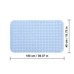 Non Slip Bath Mat with Suction Cups and Drain Hole