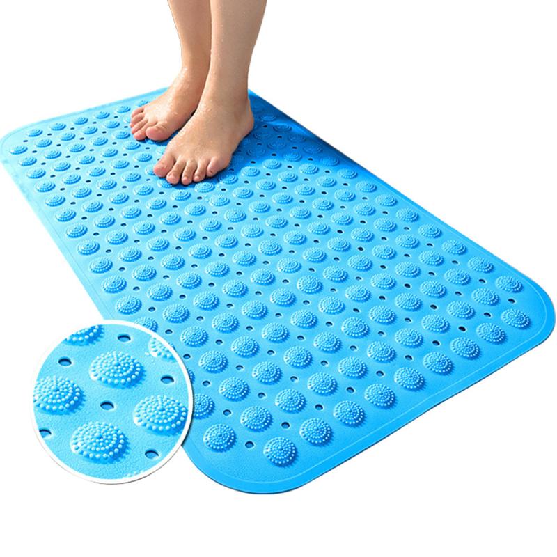 Non Slip Bath Mat with Suction Cups and Drain Hole
