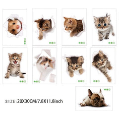 3D Animal Toilet Stickers for Bathroom Decor
