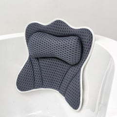 Ergonomic Bath Pillow with Non Slip Suction Cups