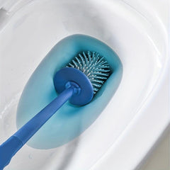 3-Piece Toilet Brush Set with Holder, Wall-Mounted Brush, Floor-Standing