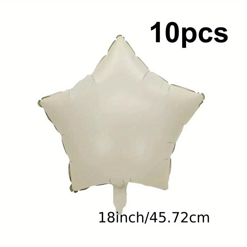 10pcs Beige Caramel Chocolate Heart shaped Balloons Wedding Anniversary