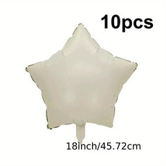10pcs Beige Caramel Chocolate Heart shaped Balloons Wedding Anniversary