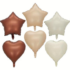 10pcs Beige Caramel Chocolate Heart shaped Balloons Wedding Anniversary