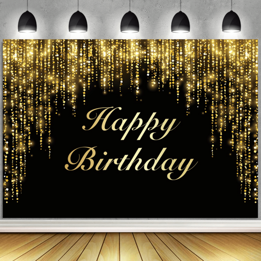 7x5ft Happy Birthday Party Backdrop Banner