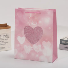12pcs Medium Lover's Wedding Style Gift Bags 12.5x10.2x3.9 inches