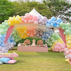 134pcs Pastel Unicorn Macaron Balloon Garland Arch Set