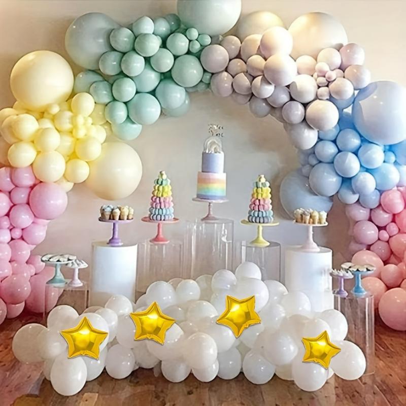 134pcs Pastel Unicorn Macaron Balloon Garland Arch Set