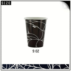 60pcs Halloween Spider Web Party Tableware Set Paper Tray Cup Towel Supplies