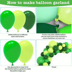 Green Balloon Wreath Arch Set, Kelfara Latex Balloons