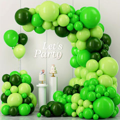 Green Balloon Wreath Arch Set, Kelfara Latex Balloons