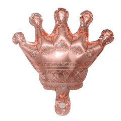 Golden Mini Crown Balloon Set for Birthdays and Celebrations