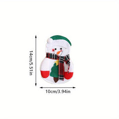 6pcs Christmas Cutlery Set Old Man Snowman Decor Supplies