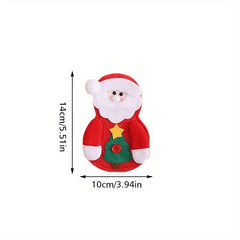 6pcs Christmas Cutlery Set Old Man Snowman Decor Supplies