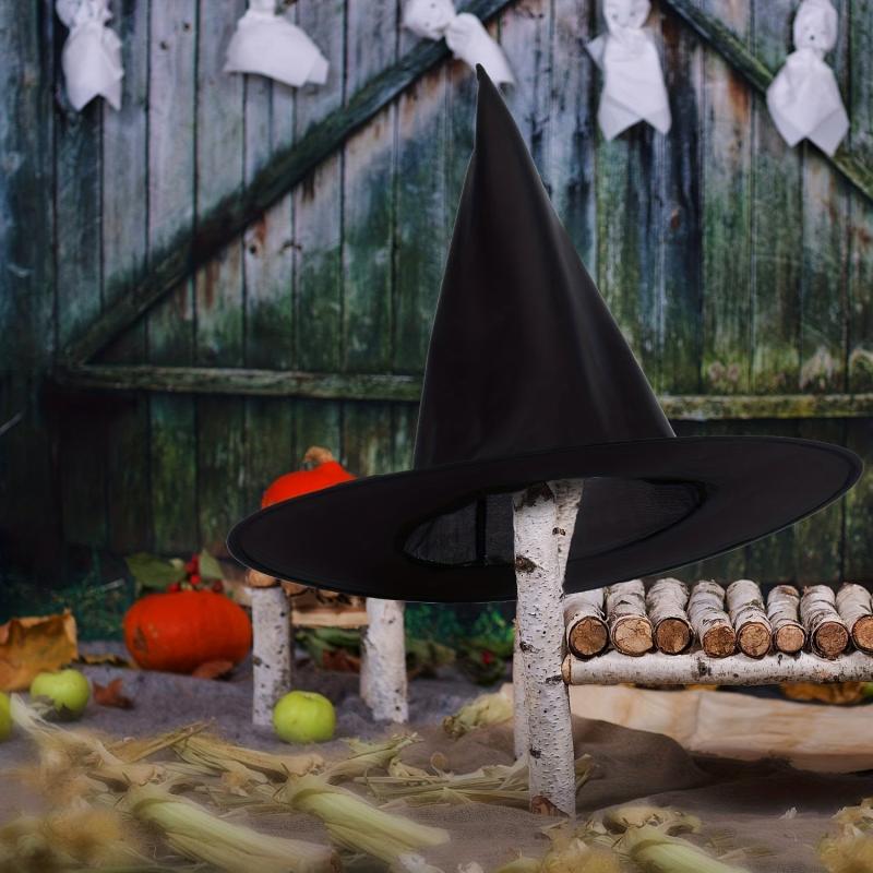 2pcs Witch Hat for Halloween Party Costume and Decor Supplies