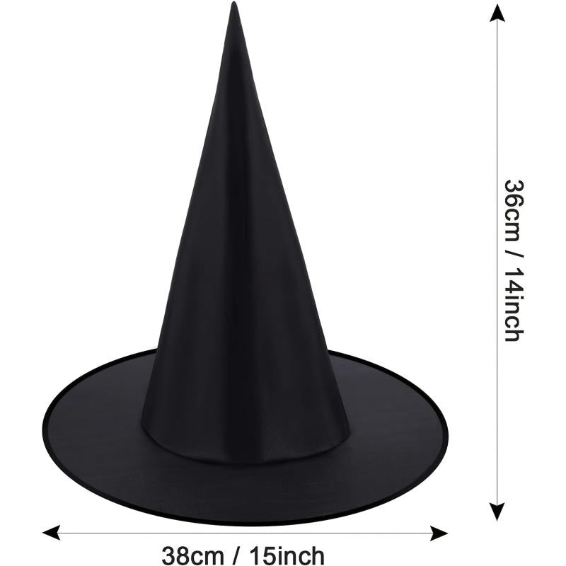 2pcs Witch Hat for Halloween Party Costume and Decor Supplies