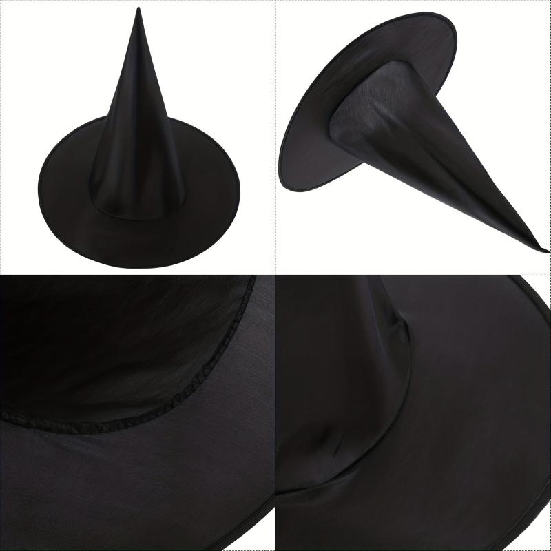2pcs Witch Hat for Halloween Party Costume and Decor Supplies