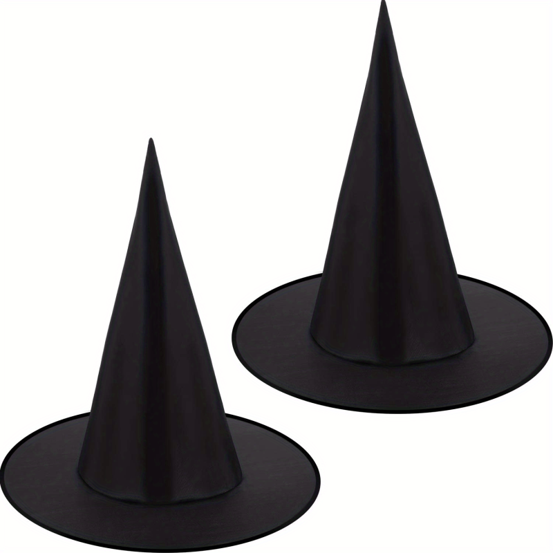 2pcs Witch Hat for Halloween Party Costume and Decor Supplies