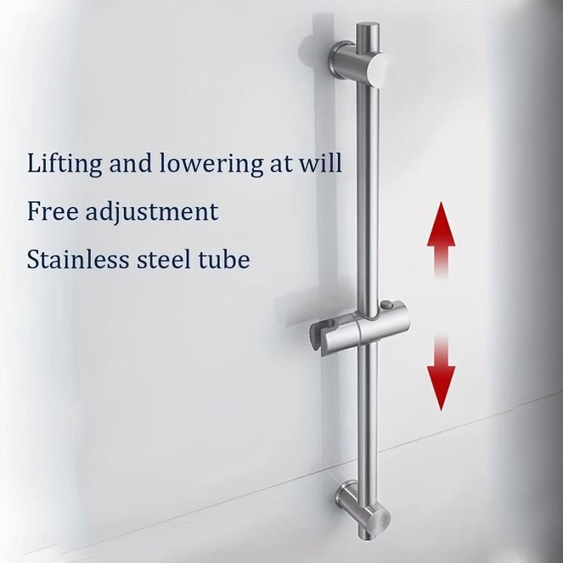 304 Stainless Steel Shower Base Bracket Adjustable Shower Head
